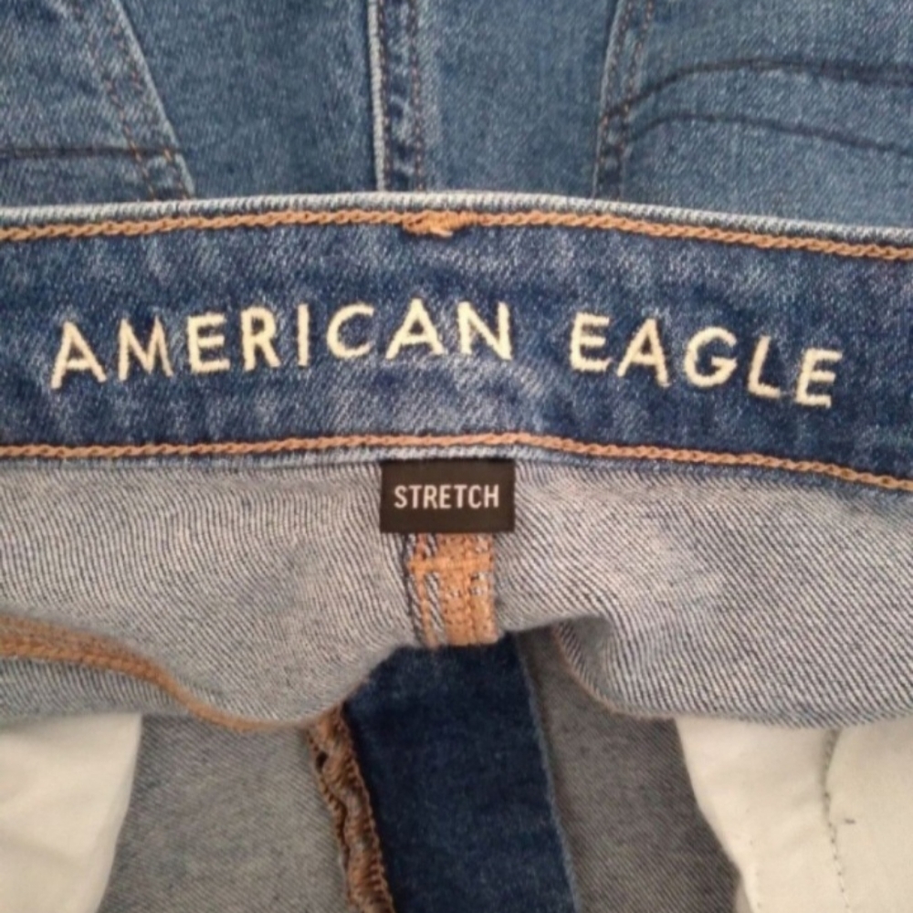 American Eagle womens size 8 hi rise mom jeans - Picture 7 of 9